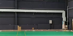 蒸發(fā)冷省電空調-立式管道機應用大型室內羽毛球館降溫